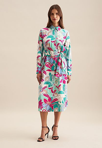 seidensticker Sommerkleid Schwarze Rose Langarm Kragen günstig online kaufen