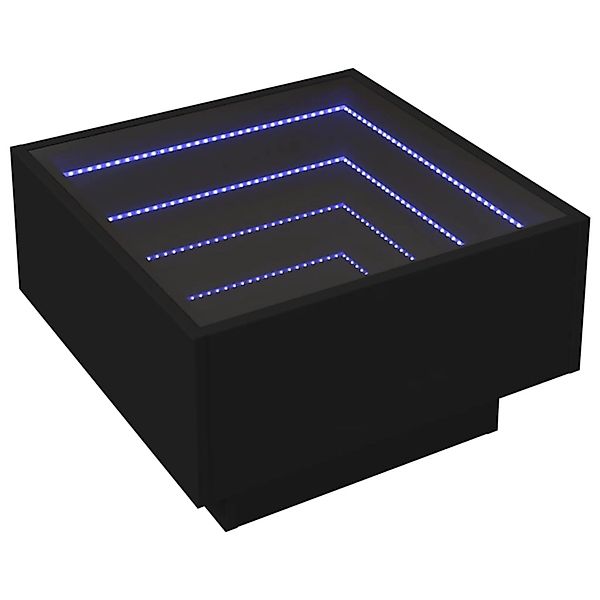 vidaXL LED-Couchtisch Schwarz 50x50x30 cm Holzwerkstoff 847505 günstig online kaufen