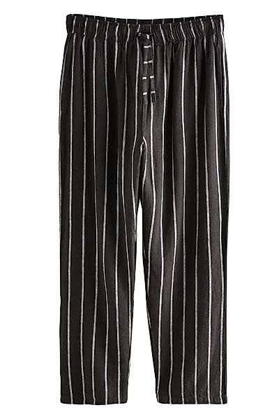 Next Pyjamahose Gestreifte Schlafanzughose aus Leinenmix-Gewebe günstig online kaufen