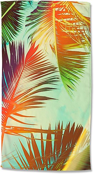 good morning Strandtuch »Palms«, (1 St., Strandtuch 100 x 180 cm), Mikrofas günstig online kaufen