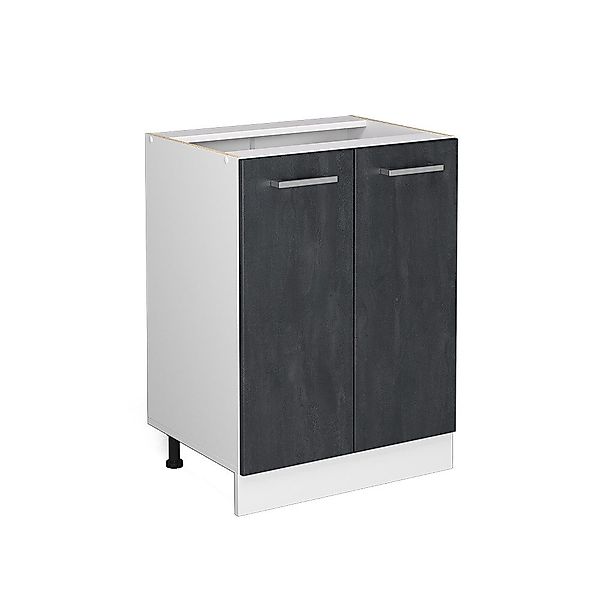 Vicco Unterschrank R-Line, Schwarz Beton/Weiß, 60 günstig online kaufen