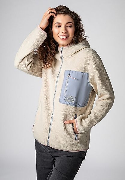 SUBLEVEL Fleecejacke Damen Fleecejacke mit Kapuze Fleecejacke Outdoorjacke günstig online kaufen