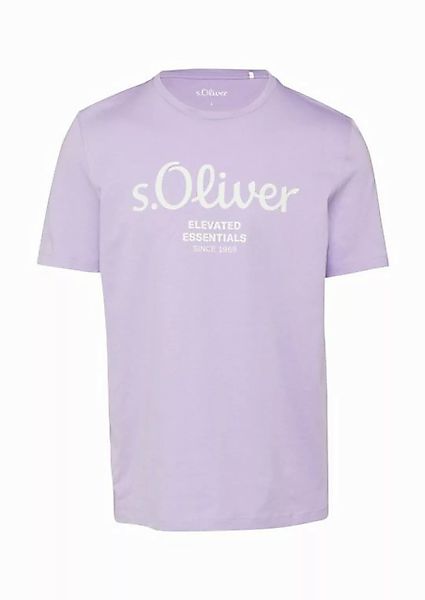 s.Oliver Kurzarmshirt T-Shirt mit Logo-Print Artwork günstig online kaufen