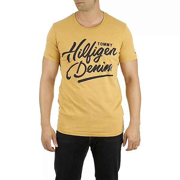 Tommy Hilfiger Denim Basic Crew Neck Kurzärmeliges T-shirt L Amber Gold günstig online kaufen
