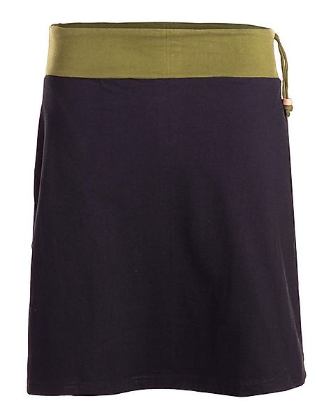 Vishes Jerseyrock Damen Mini-Rock Baumwolle elastischer Bund mit Kordel-Zug günstig online kaufen