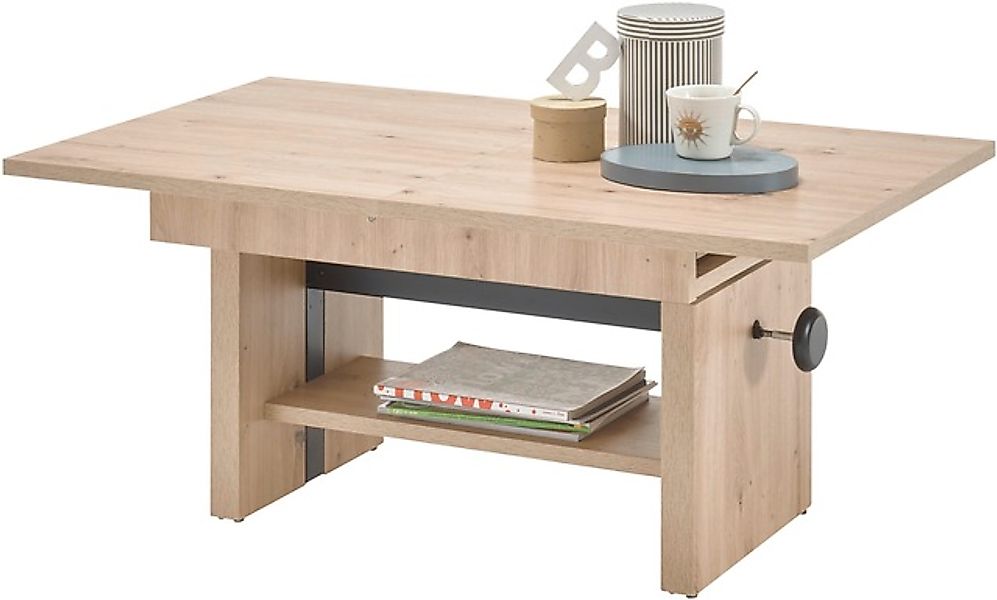 Stolkom Couchtisch »Event höhenverstellbar, ausziehbar, BxHxT 110-150x48-63 günstig online kaufen