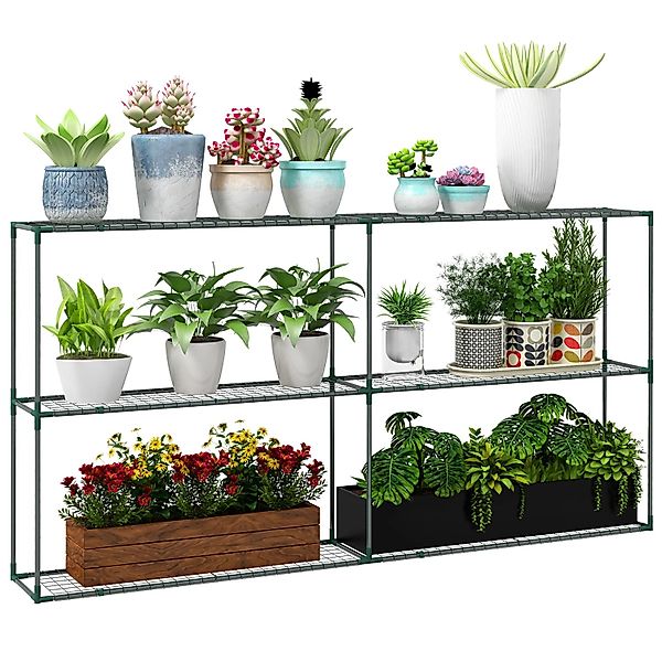 Outsunny  Blumenregal Metall 222L x 30B x 114H cm günstig online kaufen