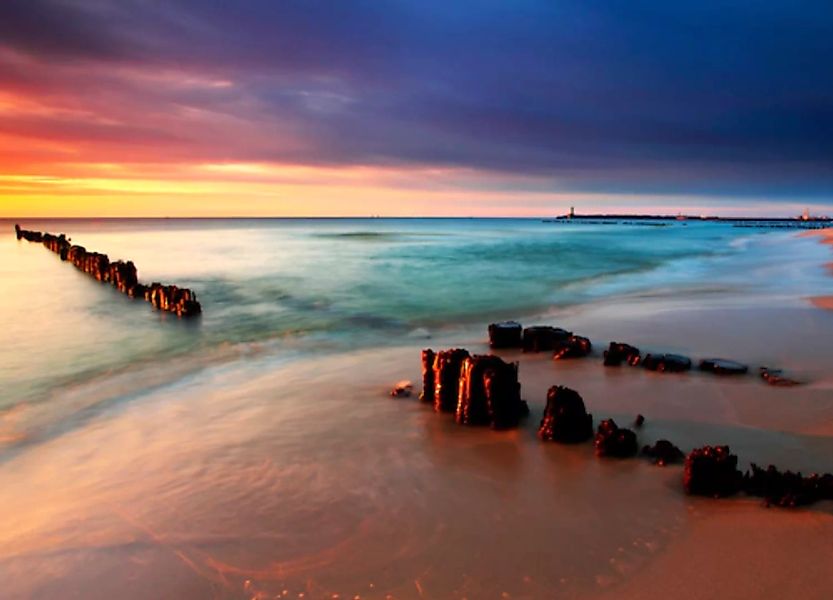 Papermoon Fototapete »Baltic Beach Sunrise« günstig online kaufen
