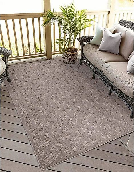 Carpet City Teppich "In-& Outdoorteppich Santorini 411, 3D-Effekt, Boho-Opt günstig online kaufen