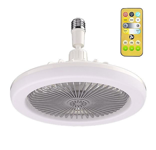 MUPOO Deckenventilator Deckenventilator E27 Schnittstelle,LED Deckenleuchte günstig online kaufen