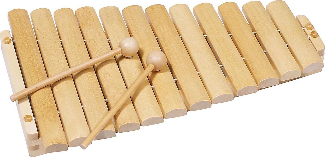 goki Spielzeug-Musikinstrument Xylophon aus Holz mit 12 Tönen – inkl. zwei günstig online kaufen
