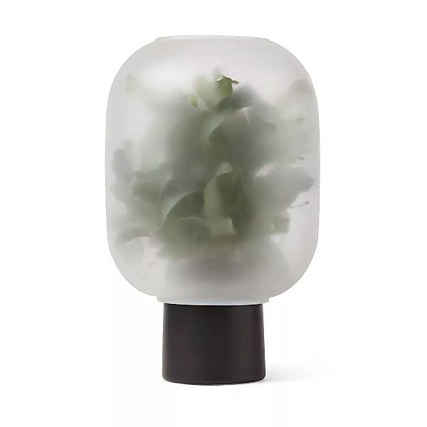 Nebl Blumentopf mit Milchglas groß Ø25cm Schwarz günstig online kaufen
