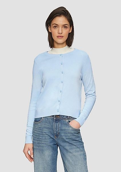 s.Oliver Cardigan Strickjacke Rundhals-Strickjacke mit Knopfleiste günstig online kaufen