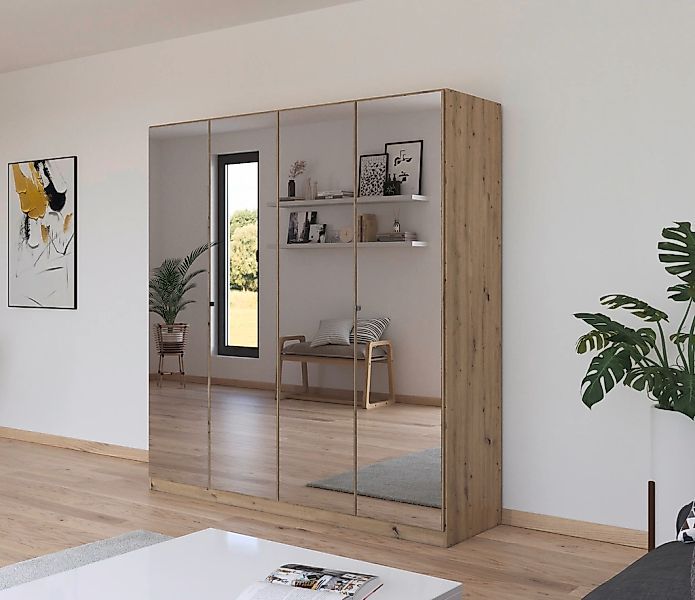 rauch Drehtürenschrank "Reflect" mit Spiegelfront, inkl. praktischer Innene günstig online kaufen