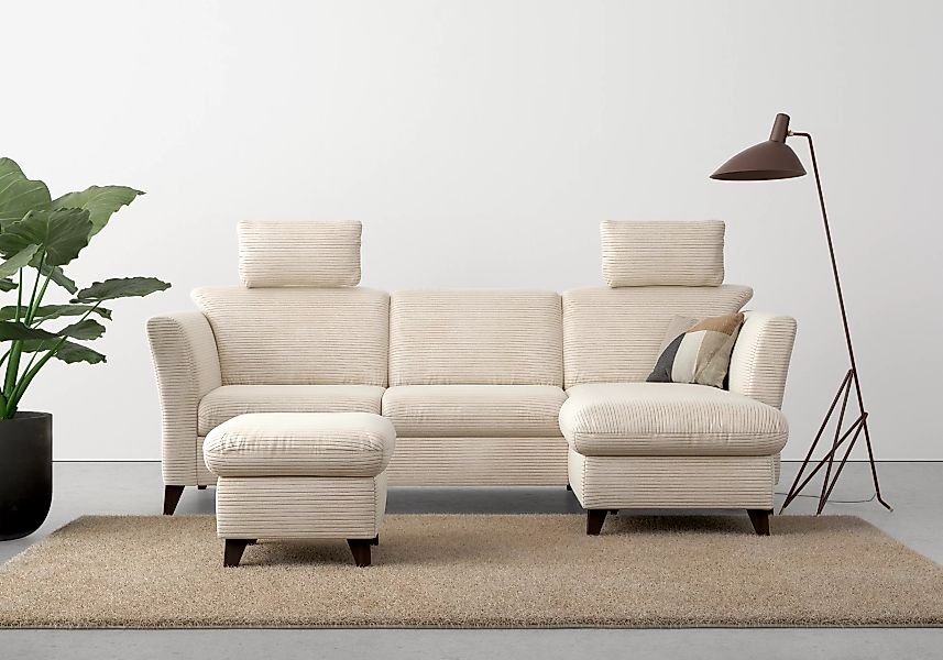 Home affaire Ecksofa »Trelleborg L-Form«, wahlweise mit Bettfunktion und Be günstig online kaufen