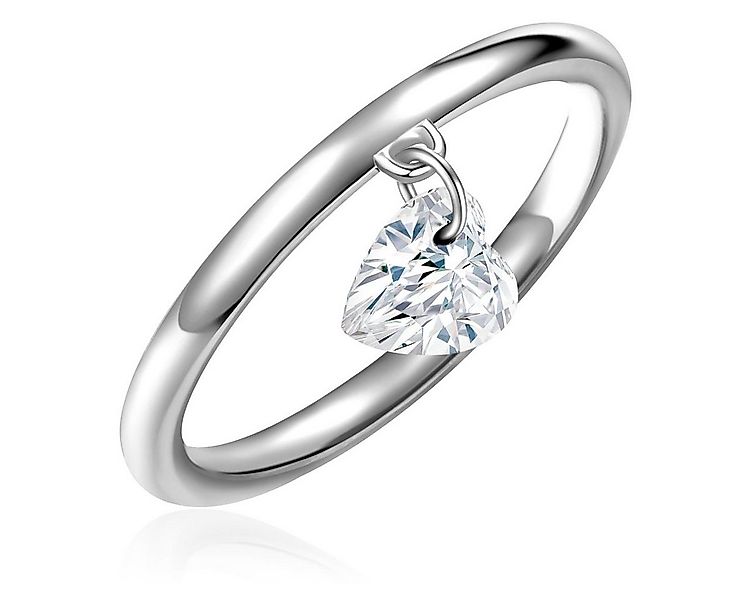 Glanzstücke München Silberring Herz silber, Motiv Herz günstig online kaufen