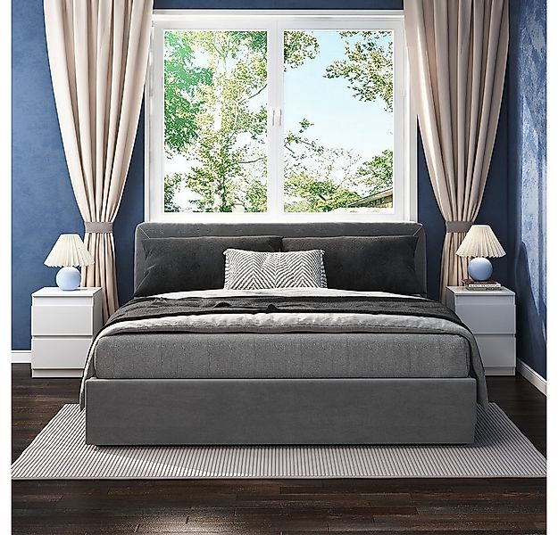 Vicco Nachtschrank Calisto, Weiß/Weiß, 40 x 55 cm 2er Set (2-St) günstig online kaufen