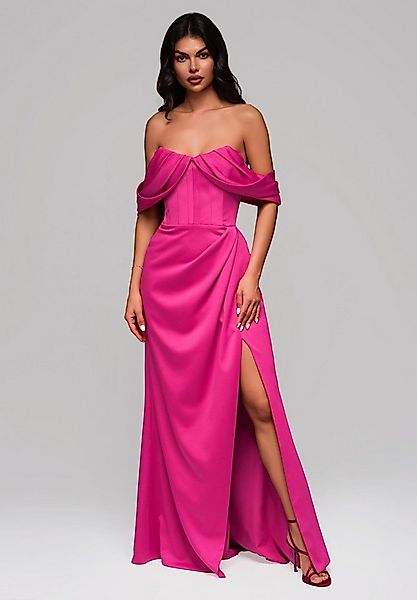 OMBRE Abendkleid Elegantes Abendkleid mit Korsett-Oberteil und Beinschlitz günstig online kaufen