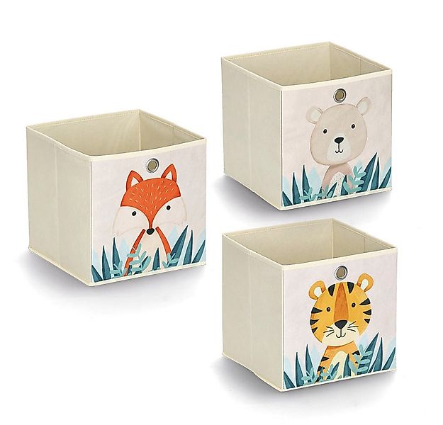 Zeller Present Aufbewahrungsbox Animals (Set, 3 St), Vlies, faltbar, versch günstig online kaufen