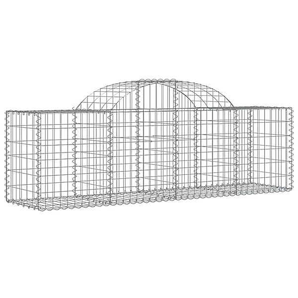 vidaXL Gabionen mit Hochbogen 4 Stk 200x50x60/80 cm Eisen 1670986 günstig online kaufen