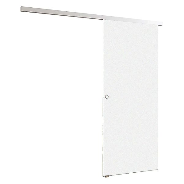 AICA 100 x 225 cm Glasschiebetüre Mattglas Set Vor Der Wand Laufend Schiebe günstig online kaufen