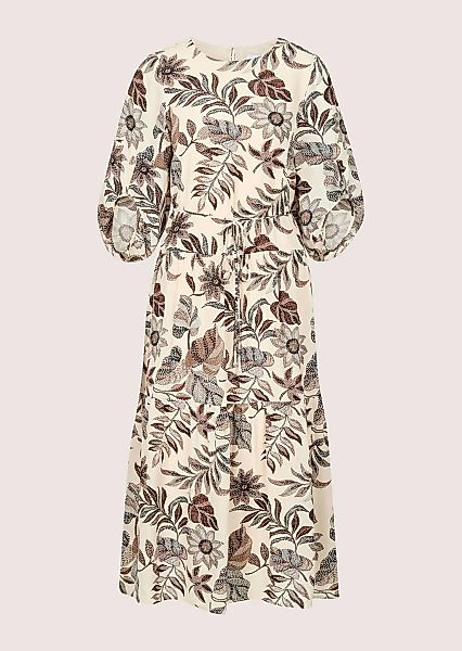 MADELEINE Midikleid "Druckkleid Viskosekleid mit floralem Design" Gestufter günstig online kaufen