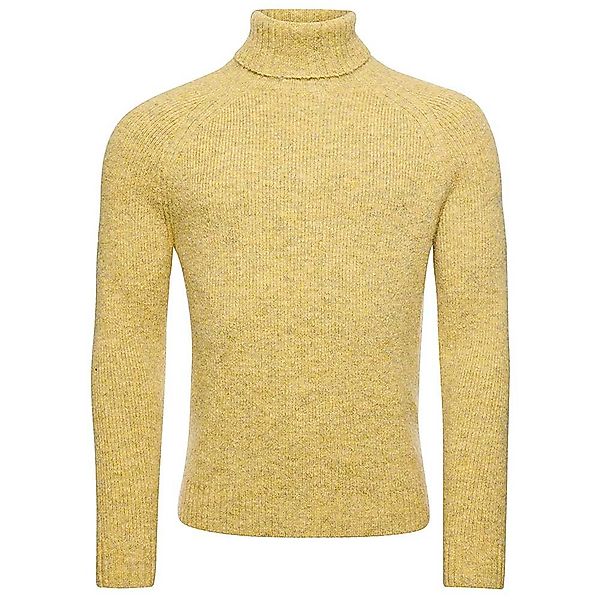 Superdry Studios Chunky Rollkragen Sweater M Golden Green Marl günstig online kaufen