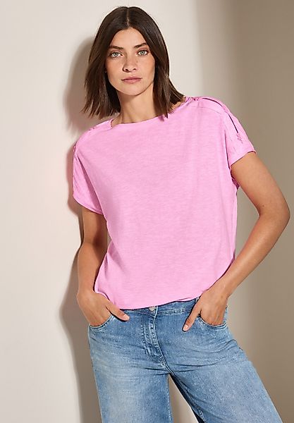 CECIL T-Shirt mit Knopfdetails an der günstig online kaufen