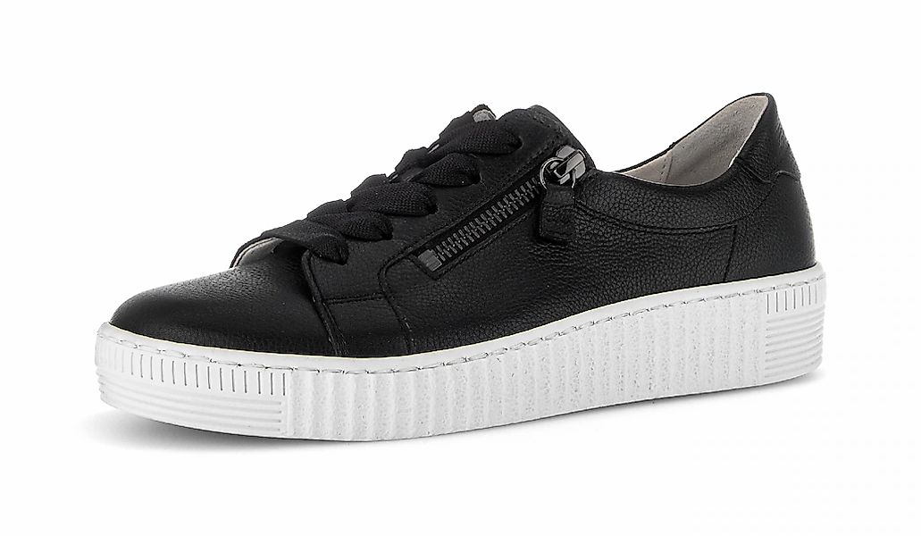 Gabor Plateausneaker, Freizeitschuh, Halbschuh, Schnürschuh mit zwei Reißve günstig online kaufen