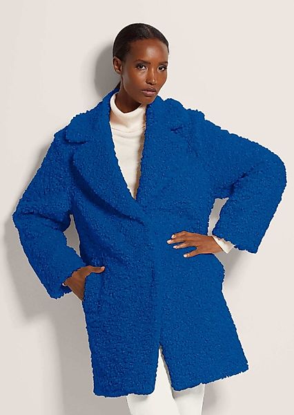 MADELEINE Kurzmantel Flauschiger Webpelz mit Reverskragen günstig online kaufen