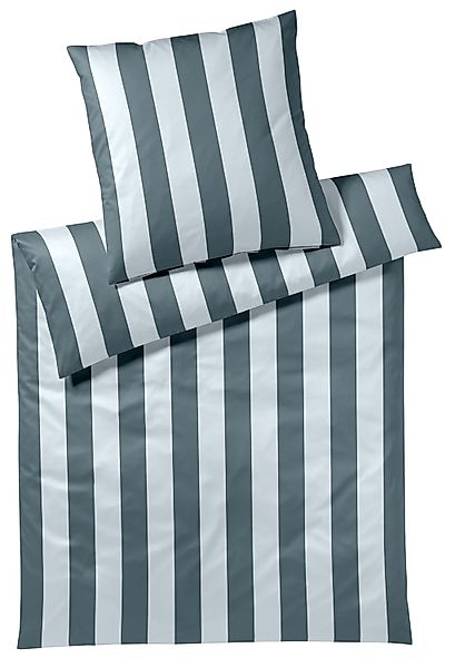 Elegante Bettwäsche "Night Stripe" 2 Stk. tlg. angenehmes Hautgefühl günstig online kaufen