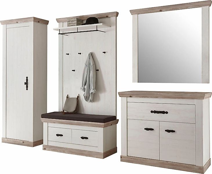 Home affaire Garderoben-Set "Florenz" 6 tlg. mit Kissen, 5 Stk. tlg. günstig online kaufen
