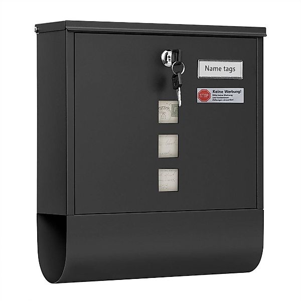Woltu Wandbriefkasten (1-St), Postkasten mit Zeitungsfach günstig online kaufen