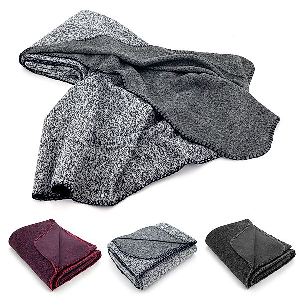 Wohndecke Strick Kuscheldecke Super Soft Fleece günstig online kaufen