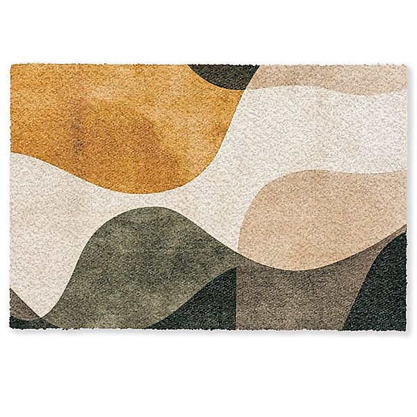 MuchoWow Fußmatte Formen - Ockergelb - günstig online kaufen