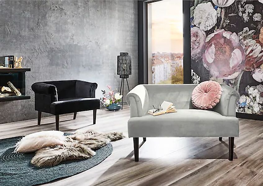 ATLANTIC home collection 1,5-Sitzer »Charlie«, XXL-Sessel mit Samtveloursbe günstig online kaufen