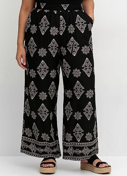 sheego by Joe Browns Jerseyhose Schlupfhose mit Allover- und Bordürendruck günstig online kaufen