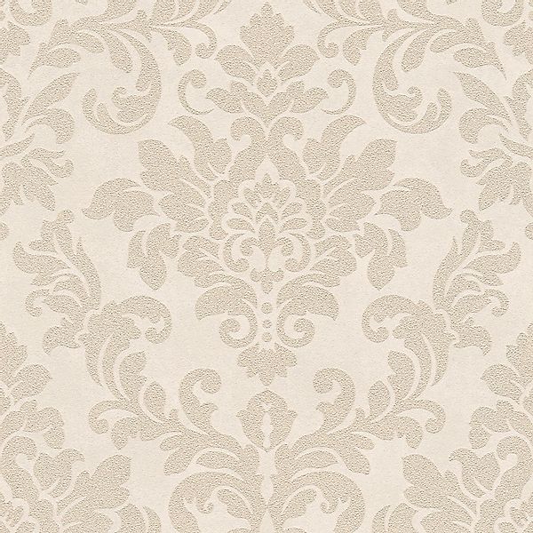 Bricoflor Beige Barock Tapete Elegante Neobarock Vliestapete mit Ornament a günstig online kaufen