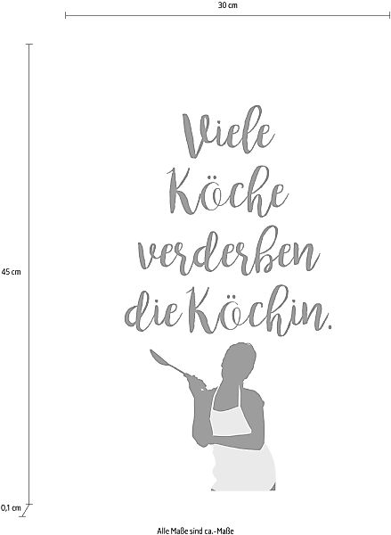 queence Wanddekoobjekt "Köchin" günstig online kaufen
