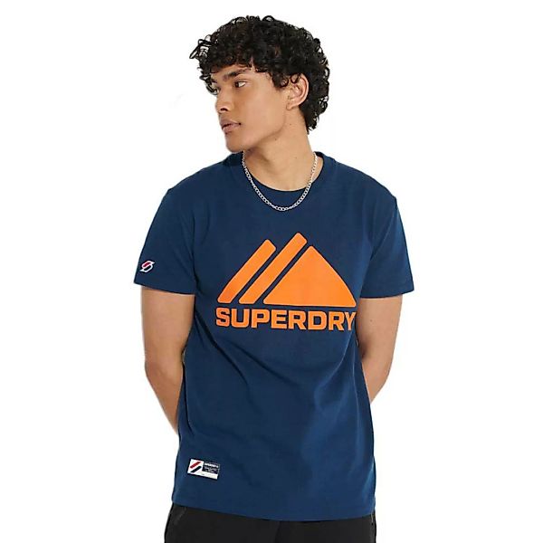 Superdry Mountain Sport Mono Kurzarm T-shirt XS Pilot Mid Blue günstig online kaufen
