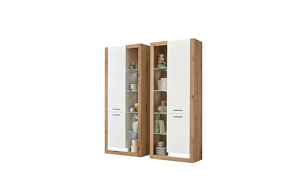 Wohnwand  Busso ¦ braun ¦ Maße (cm): B: 180 H: 195 T: 37.0 Kommoden & Sideb günstig online kaufen