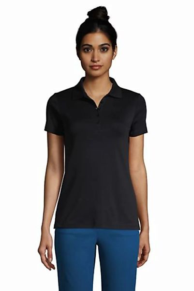 Supima-Poloshirt, Damen, Größe: 48-50 Normal, Schwarz, Baumwolle, by Lands' günstig online kaufen