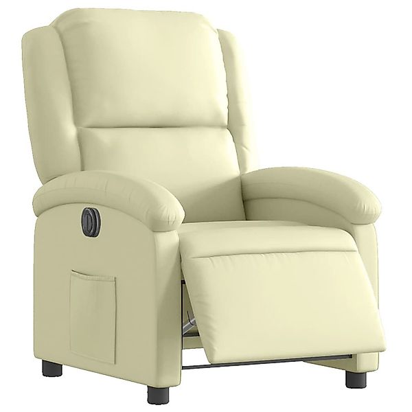vidaXL Sessel Relaxsessel Elektrisch Creme Echtleder günstig online kaufen