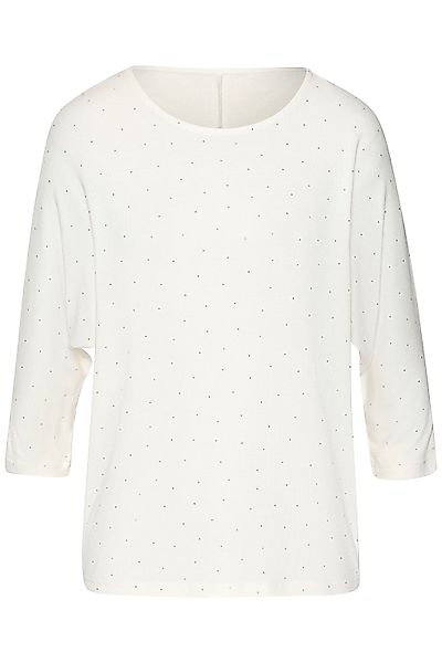 LASCANA Rundhalsshirt "mit funkelnden Strass-Steinen", aus weichem Viskose- günstig online kaufen