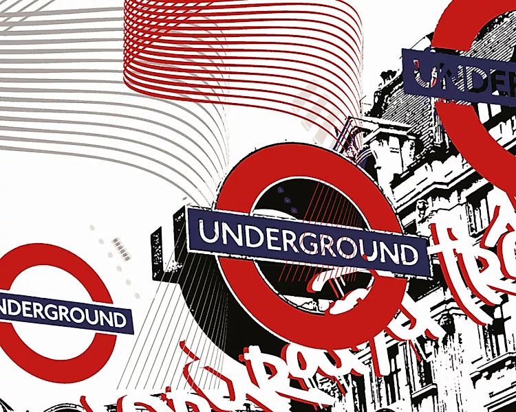 Fototapete "Underground" 4,00x2,50 m / Glattvlies Perlmutt günstig online kaufen