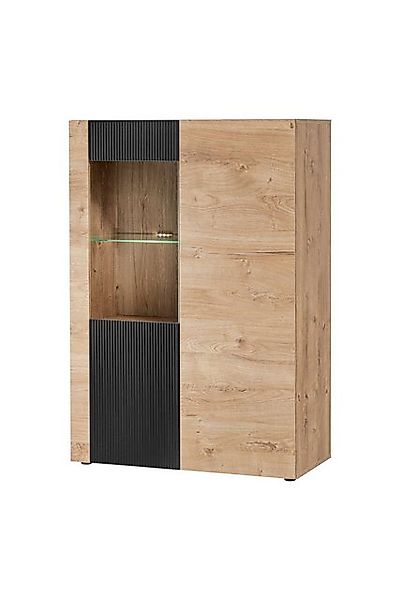 99rooms Vitrine Ranok (Standvitrine, Wohnmöbel) Modern Design, Grifflos - P günstig online kaufen