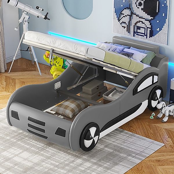 Flieks Autobett, Hydraulisches Kinderbett Spielbett mit günstig online kaufen