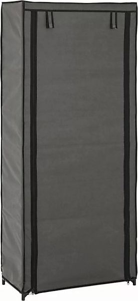 HAKU Kleiderschrank HAKU Möbel Stoffschrank - grau-schwarz - H. 142cm x B. günstig online kaufen