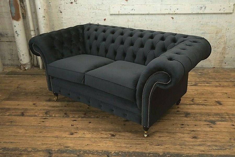 Xlmoebel 2-Sitzer Chesterfield Original Sofa Textil Sofas Couchen Stoff, 1 günstig online kaufen