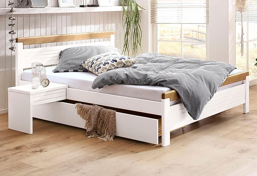 Home affaire Massivholzbett "CAPRE" im skandinavischem günstig online kaufen